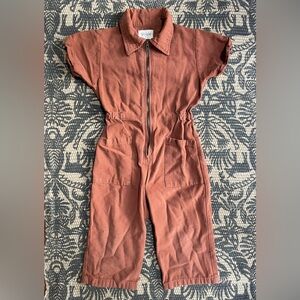 Noble Kids Utility Jumpsuit. Size 3T. Beautiful Burnt Orange Brown. So Cute!